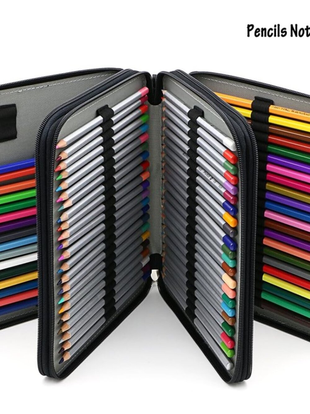 Deluxe PU Leather Pencil Case For Colored Pencils - 120 Slot Pencil Holder with - Picture 6 of 7